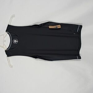 NWT Asics Metropolis Mixed Media Black Tank Mens Size Small Reflective Workout